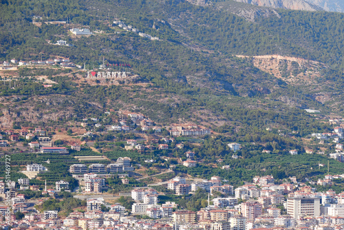 View of the roofs and the city of Alanya in Turkey from the height of the mountains © Zanger Zheleznogorov