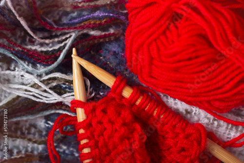Knitting threads. Hobbies and small business, home needlework