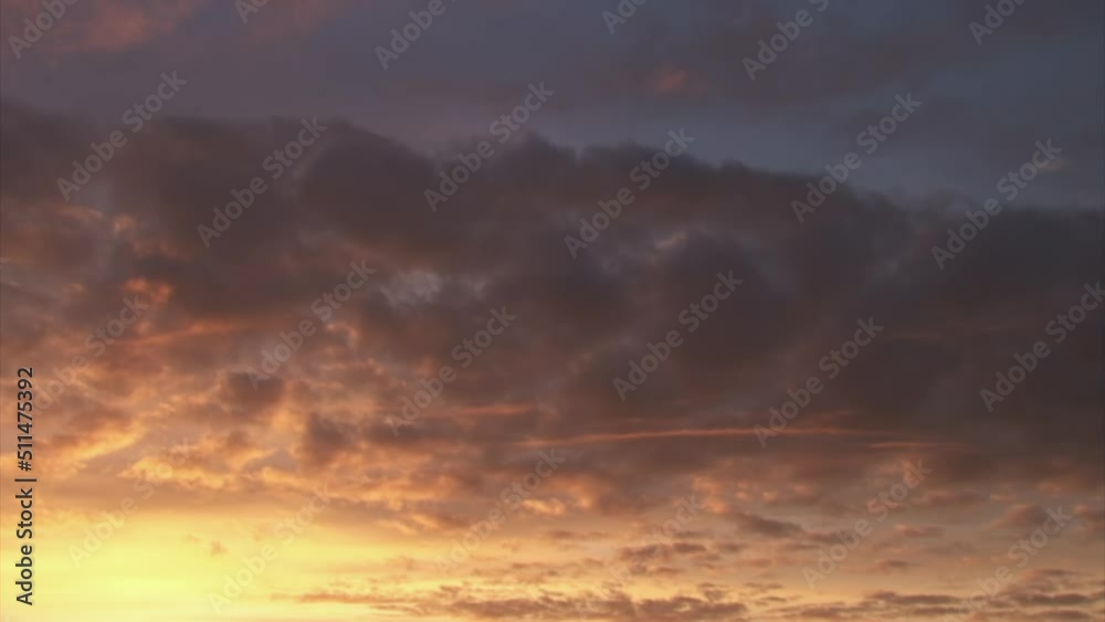 time lapse of clouds colored in red by the low standing but not setting midsummer sun time lapse of clouds colored in red by the low standing but not setting midsummer sun
