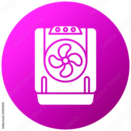 Air Cooler Icon Style