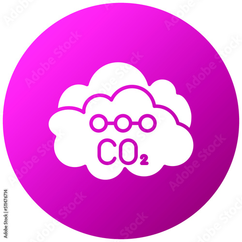 Carbon dioxide Icon Style
