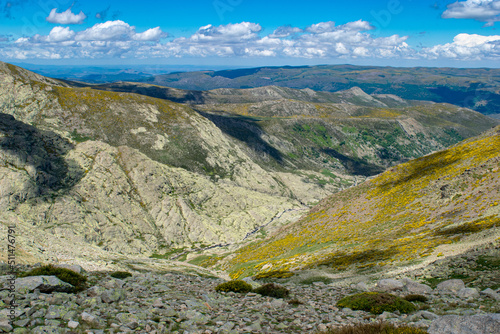 Landscape of mountains