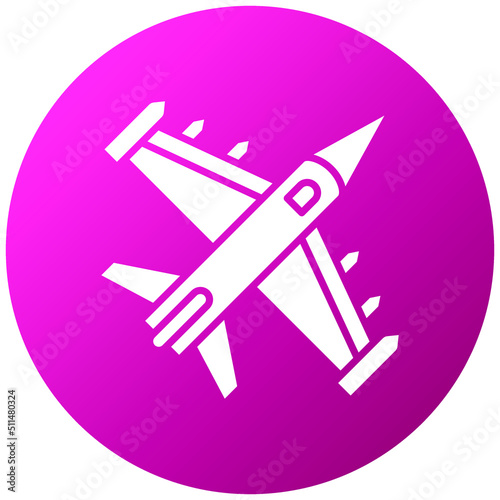 Army Jet Icon Style