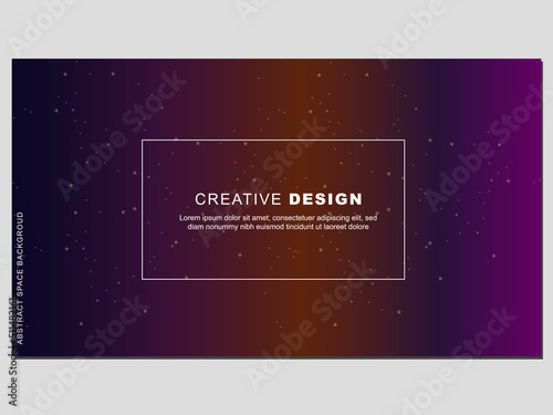 Illustration of galaxies in space. Background concept in outer space with red purple blue gradient aurora light. Can be used for presentations, magazines, pamphlets, annual reports, posters, etc.