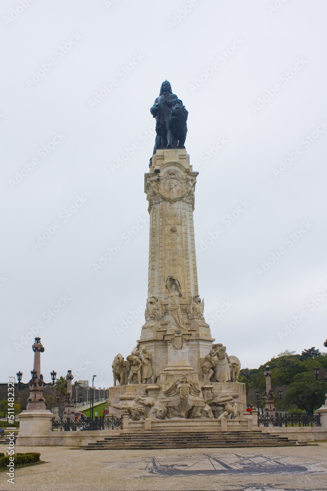 Monument to Marquis of Pombal in Lisbon