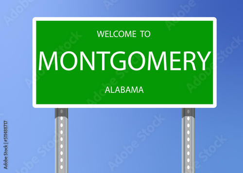 Vector Signage-Welcome to Montgomery, Alabama