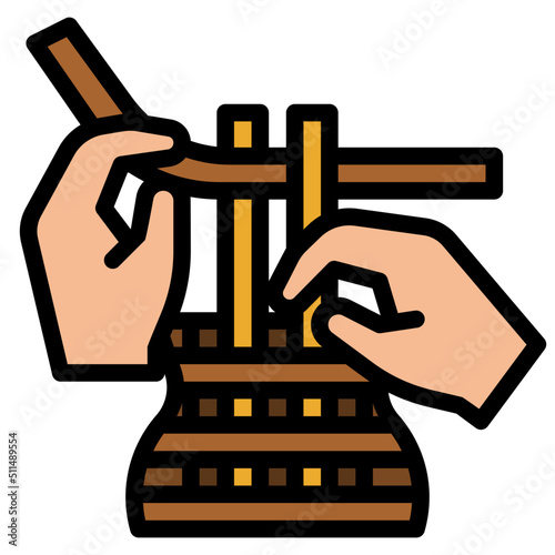 handcraft line icon