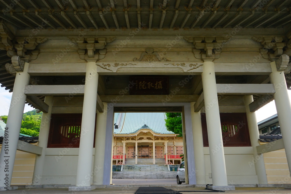 Naklejka premium 日本 北海道 函館 高龍寺