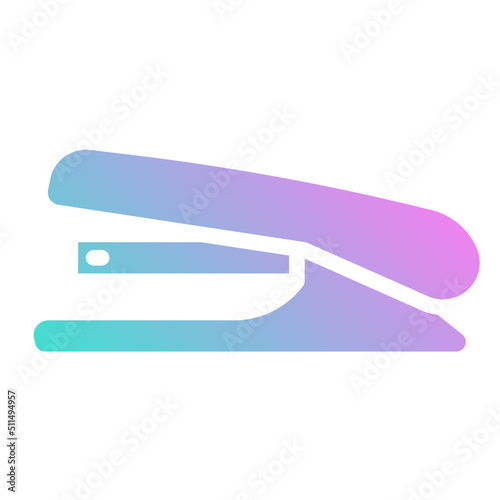 stapler solid gradient icon