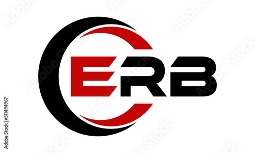 ERB three letter swoosh logo design vector template | monogram logo | abstract logo | wordmark logo | letter mark logo | business logo | brand logo | flat logo | minimalist logo | text | word | symbol
