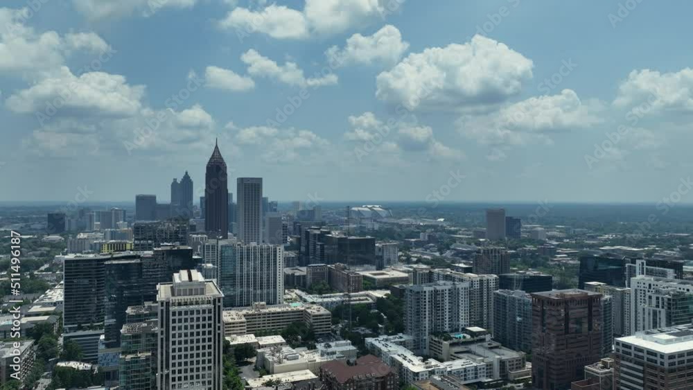 Aerial view of Atlanta Georgia near Mid town Aerial view of Atlanta Georgia near Mid town