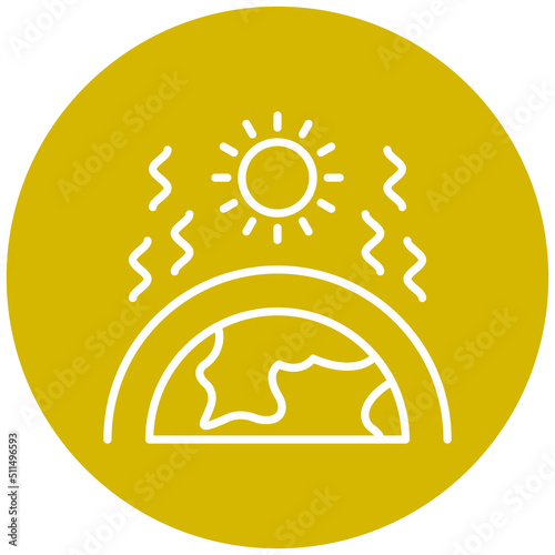 Greenhouse Effect Icon Style