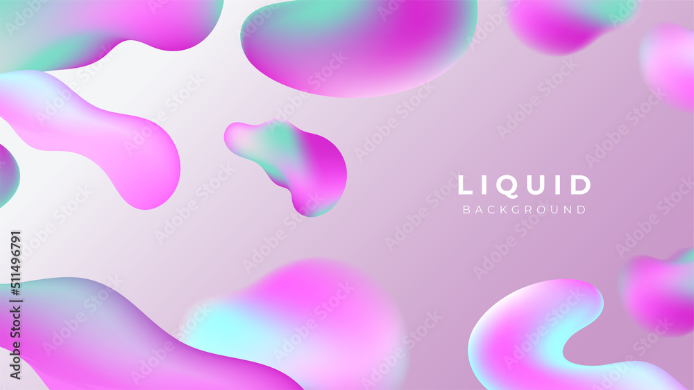 Modern colorful vivid vibrant gradient liquid fluid abstract background with blob shapes Modern colorful vivid vibrant gradient liquid fluid abstract background with blob shapes