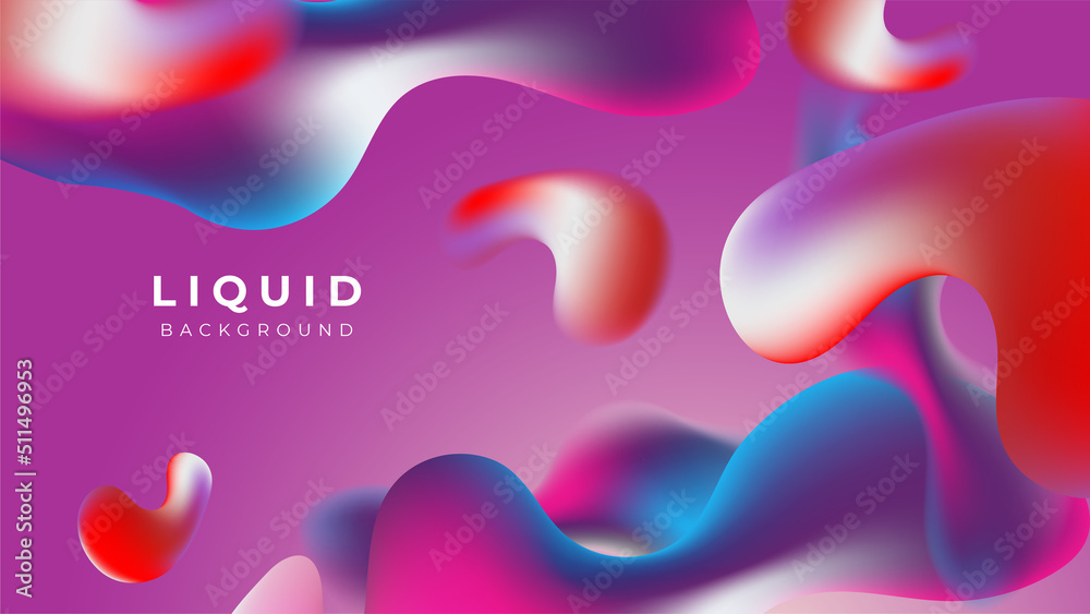 Modern colorful vivid vibrant gradient liquid fluid abstract background with blob shapes Modern colorful vivid vibrant gradient liquid fluid abstract background with blob shapes