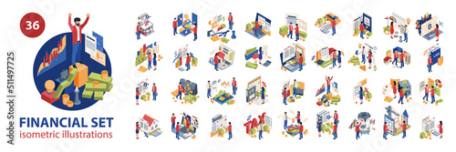Financial Icons Investment Set