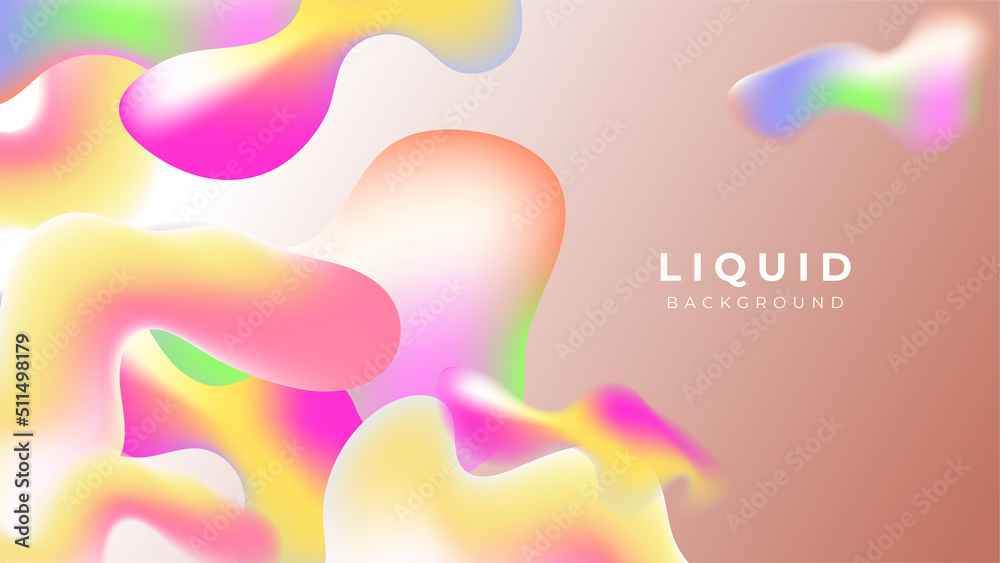 Modern colorful vivid vibrant gradient liquid fluid abstract background with blob shapes Modern colorful vivid vibrant gradient liquid fluid abstract background with blob shapes