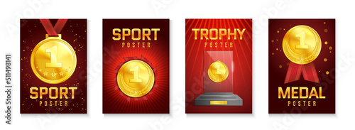 Sport Trophy Poster Set