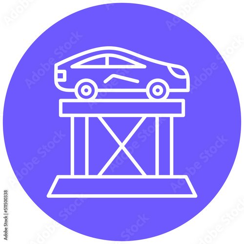 Car Lift Icon Style
