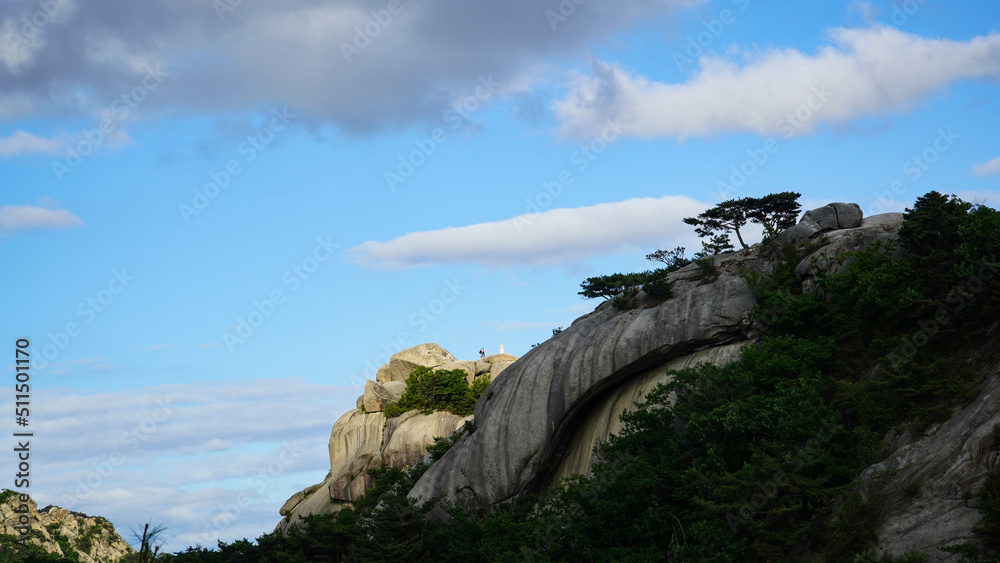 Granite Hill and Skyline of Bukhansan Mountain Granite Hill and Skyline of Bukhansan Mountain