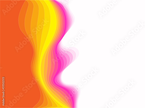 Fototapeta Naklejka Na Ścianę i Meble -  Colorful Abstract Wavy Lines Motion Background.