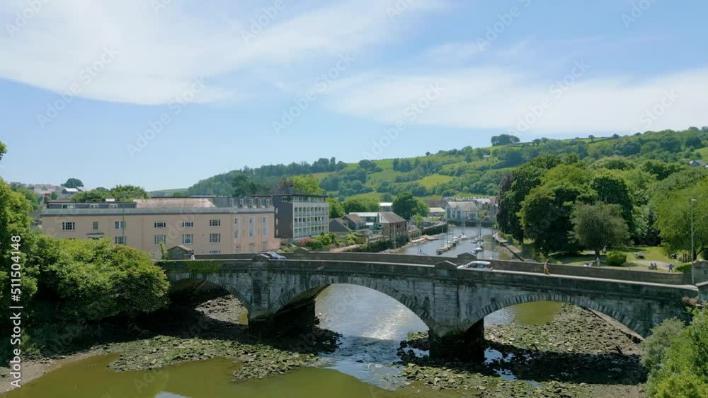Bridge over the River Dart in Totnes, Devon