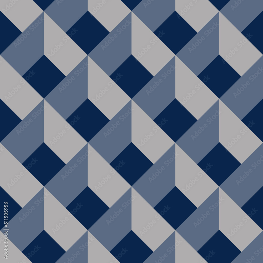 Seamless geometric pattern with 3d effect Seamless geometric pattern with 3d effect