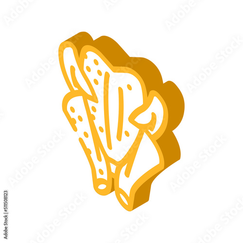 broiler chicken carcass isometric icon vector. broiler chicken carcass sign. isolated symbol illustration