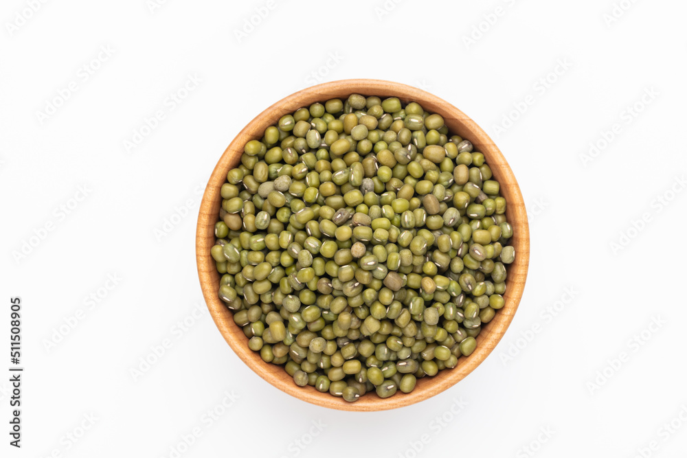 Mung bean, Vigna radiata seeds isolated on white background. Mung bean, Vigna radiata seeds isolated on white background.