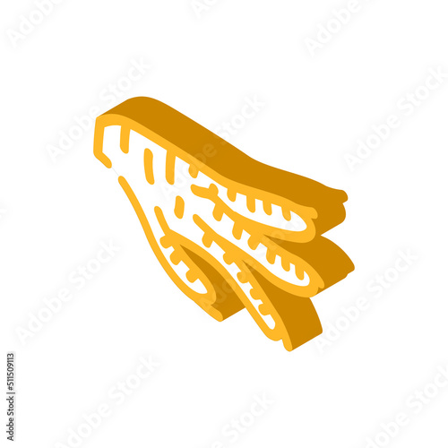 paws chicken isometric icon vector. paws chicken sign. isolated symbol illustration