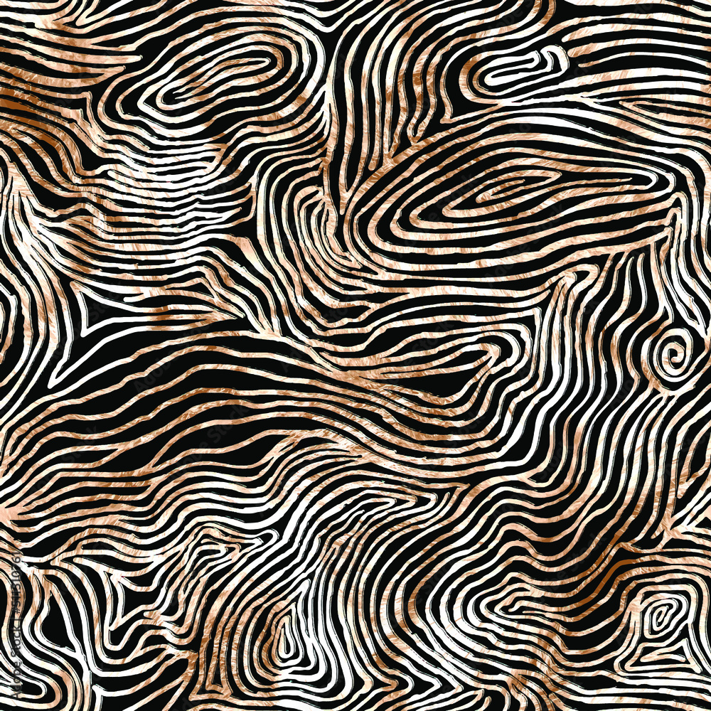 a metered pattern suitable for textiles consisting of wild animal skin
