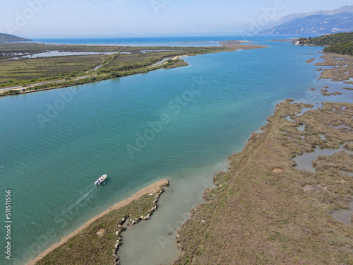 Vivari channel at Butrinto on Albania photo