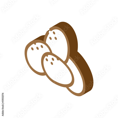 eggs chicken isometric icon vector. eggs chicken sign. isolated symbol illustration