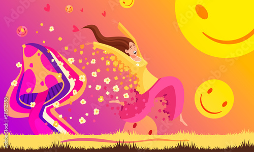 Psychedelic Bright Colored Background