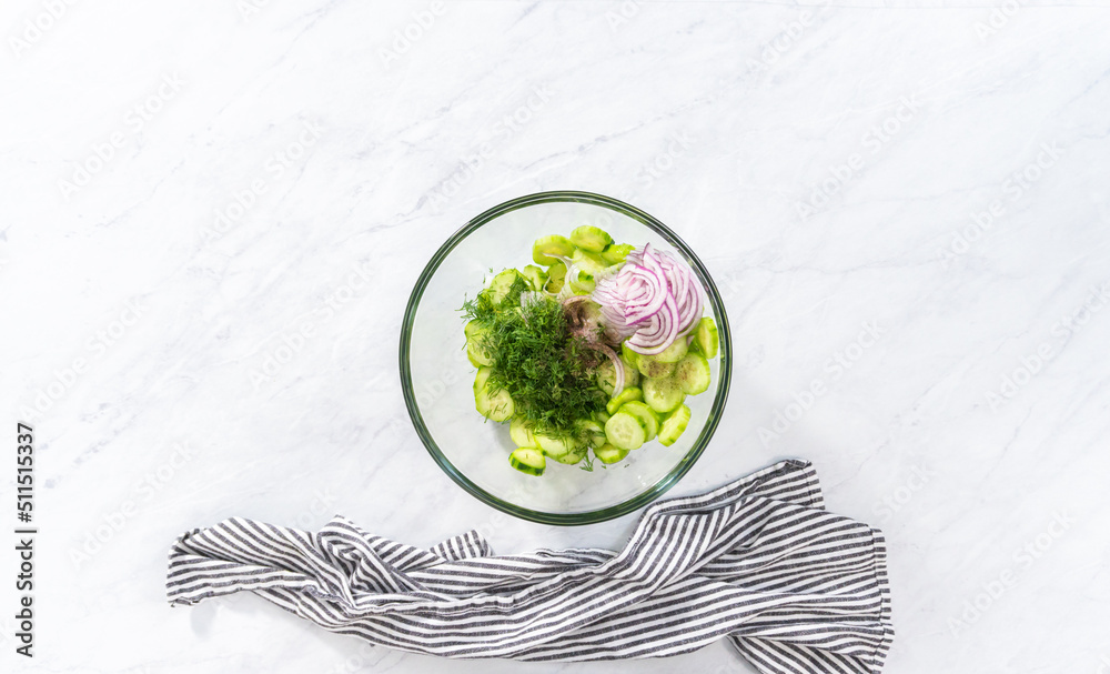 Obraz premium Cucumber salad