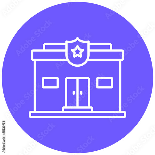 Police Station Icon Style