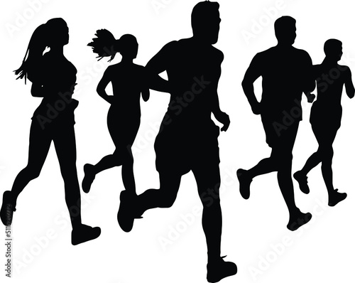 group of people silhouettes