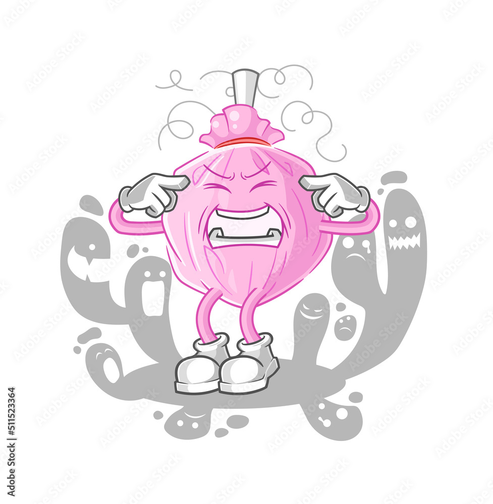 depressed cute candy character. cartoon vector
