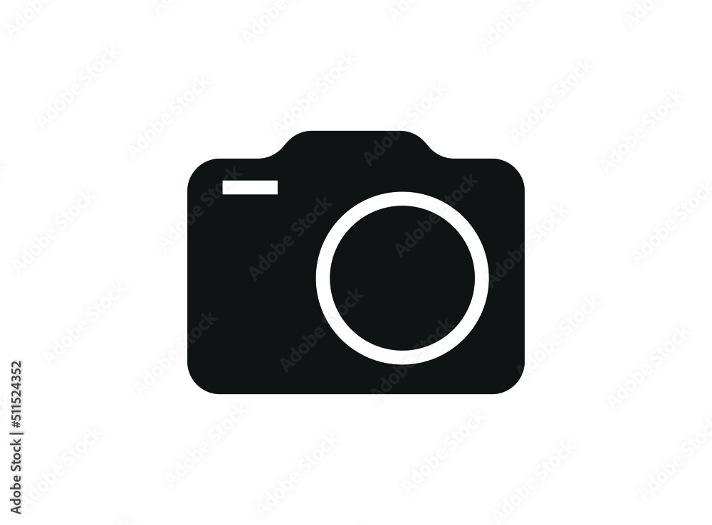 Camera icon for graphic design projects