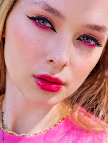 cover portrait with makeup
