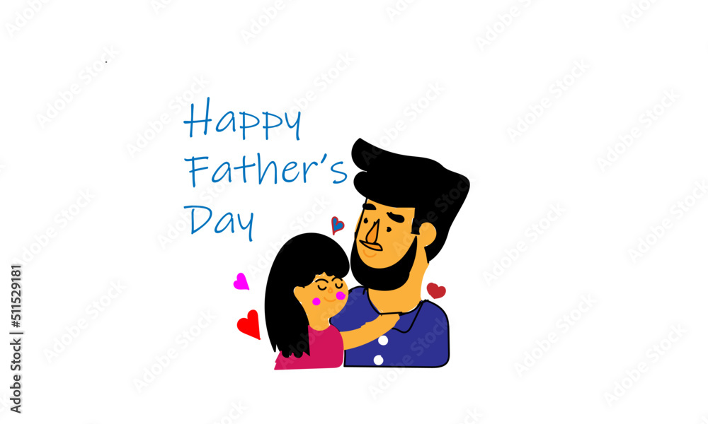 Father's Day vector design for banner, greetings, card, template, t-shirts..