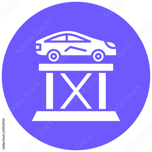 Car Lift Icon Style