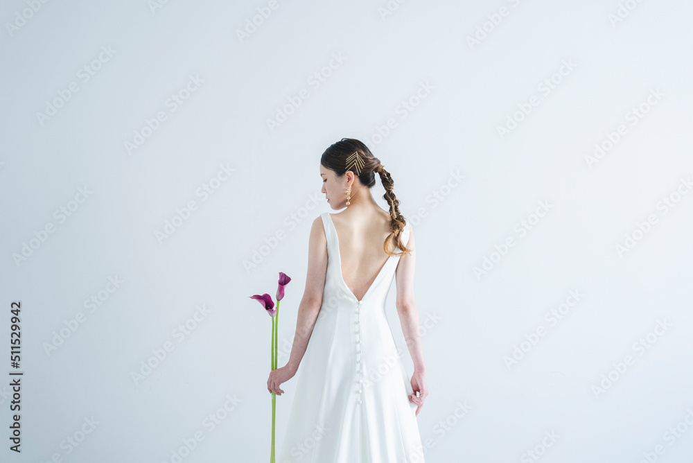 ウェディングドレスを着た花嫁 ウェディングドレスを着た花嫁
