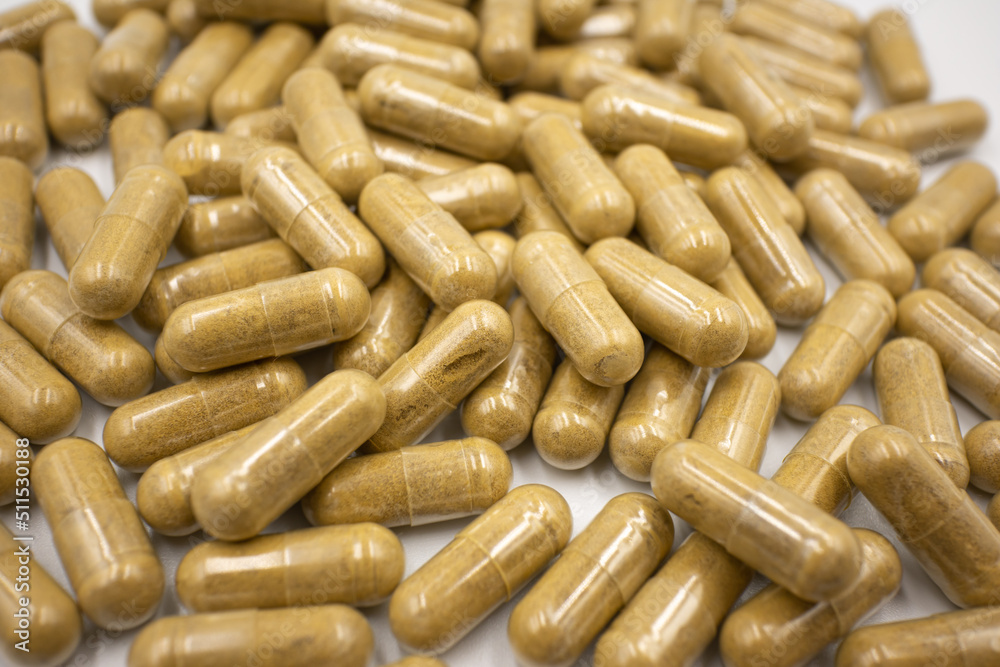 Natural Medicines Texture. Capsule closeup Natural Medicines Texture. Capsule closeup