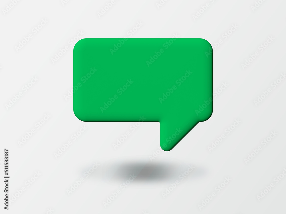 3d social media notification blank speech bubble pin 3d social media notification blank speech bubble pin