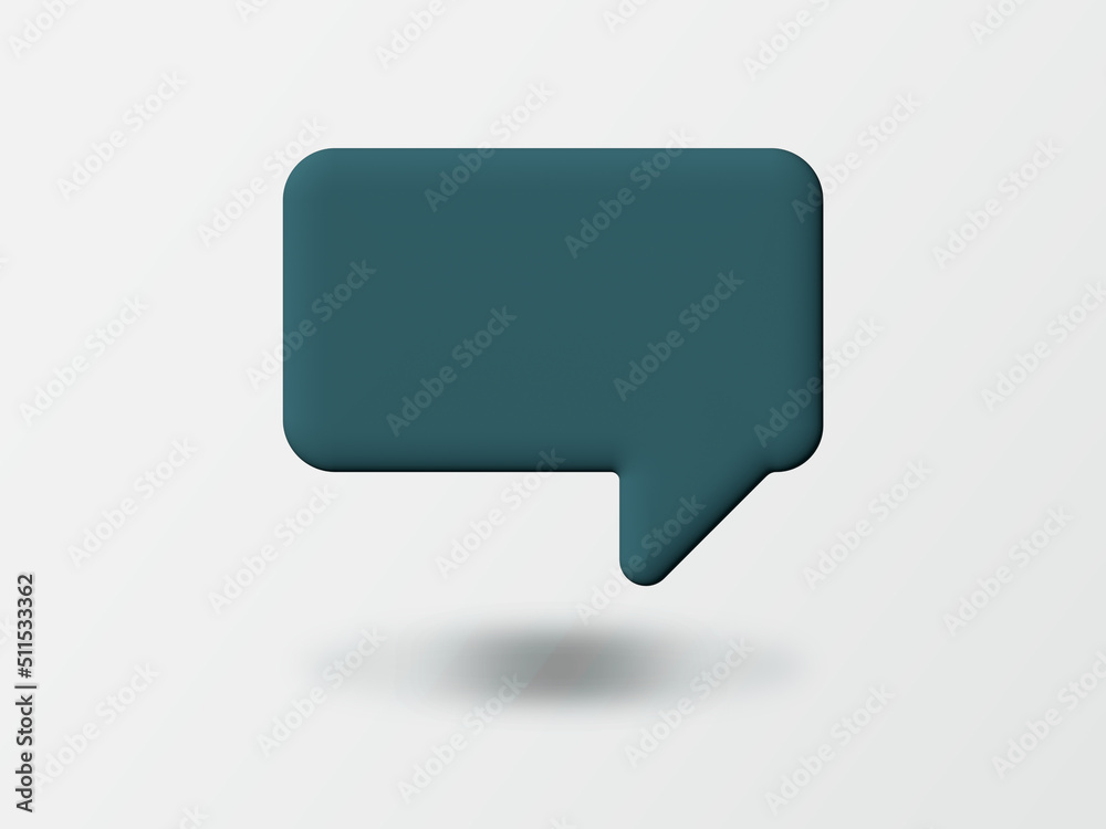 3d social media notification blank speech bubble pin 3d social media notification blank speech bubble pin