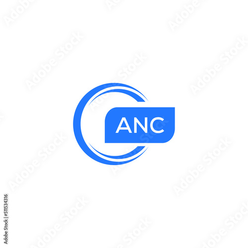 ANB letter design for logo and icon.ANB typography for technology, business and real estate brand.ANB monogram logo.vector illustration. photo