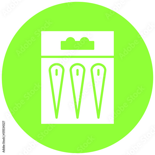 Needles Packet Icon Style