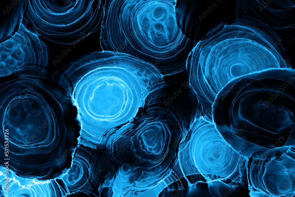 Alcohol ink background, abstract blue black ocean waves, acrylic paint sea swirl pattern, stains and blots Alcohol ink background, abstract blue black ocean waves, acrylic paint sea swirl pattern, stains and blots