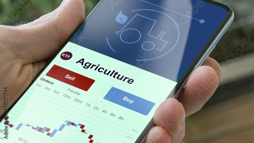 Εκτύπωση καμβά Invest in ETF agriculture, grains, an investor buy or sold an etf commodity fund
