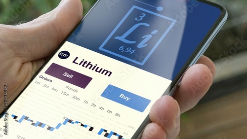 Invest in ETF lithium, an investor buys or sell an etf commodity fund.